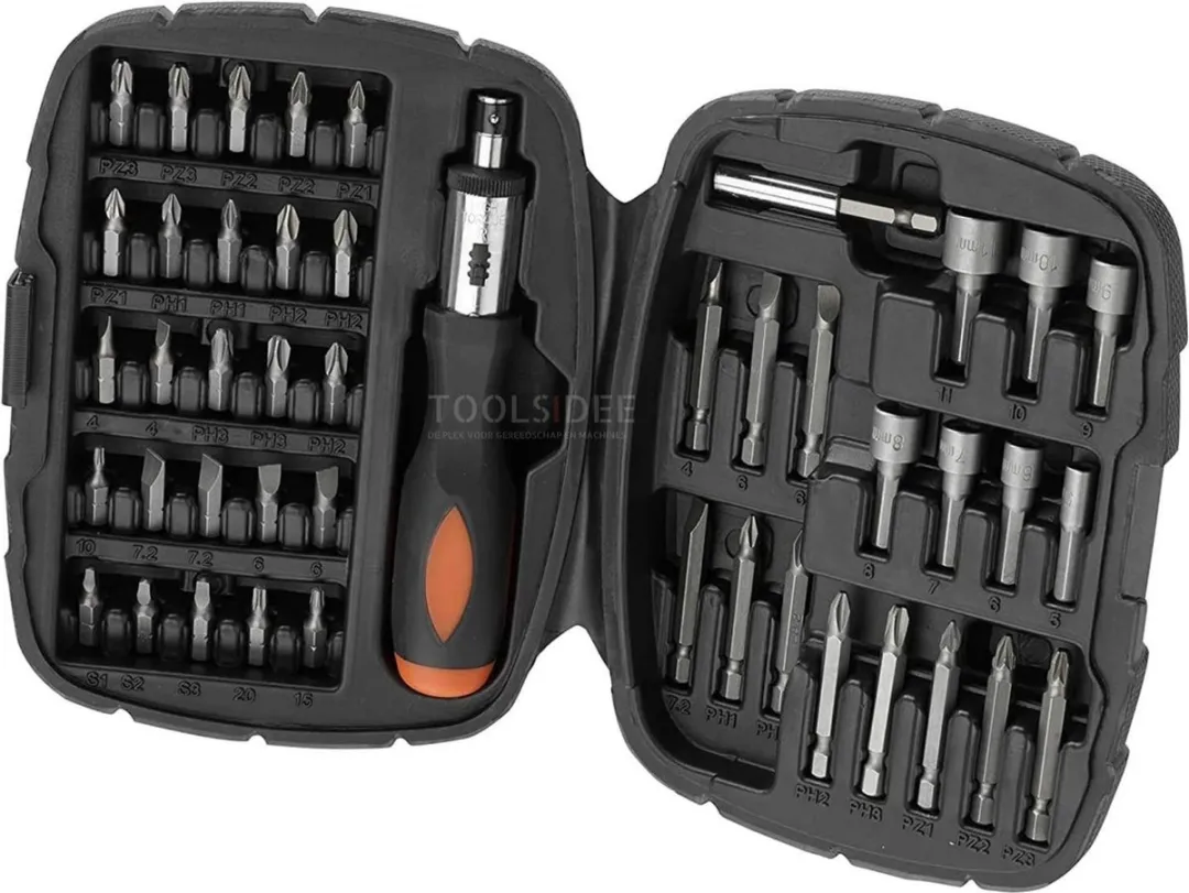BLACK+DECKER A7039 Ratelschroevendraaier & Bitset 45-delig - afbeelding 6 van 6