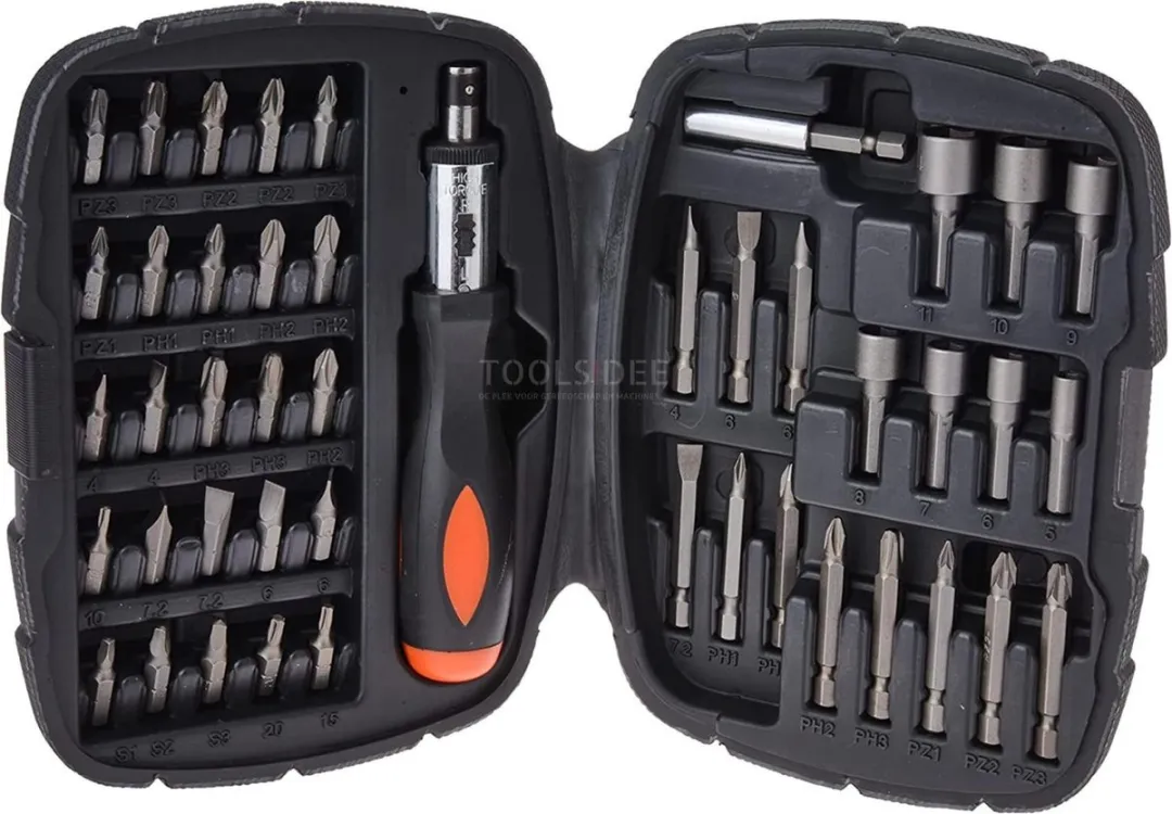 BLACK+DECKER A7039 Ratelschroevendraaier & Bitset 45-delig