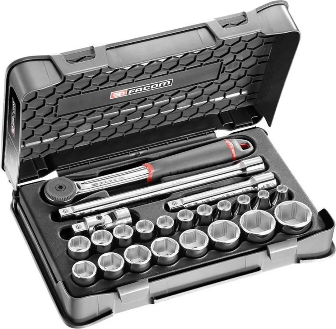 FACOM S.161-3P6PB Dopsleuteladapterset 1/2" - 23-delig