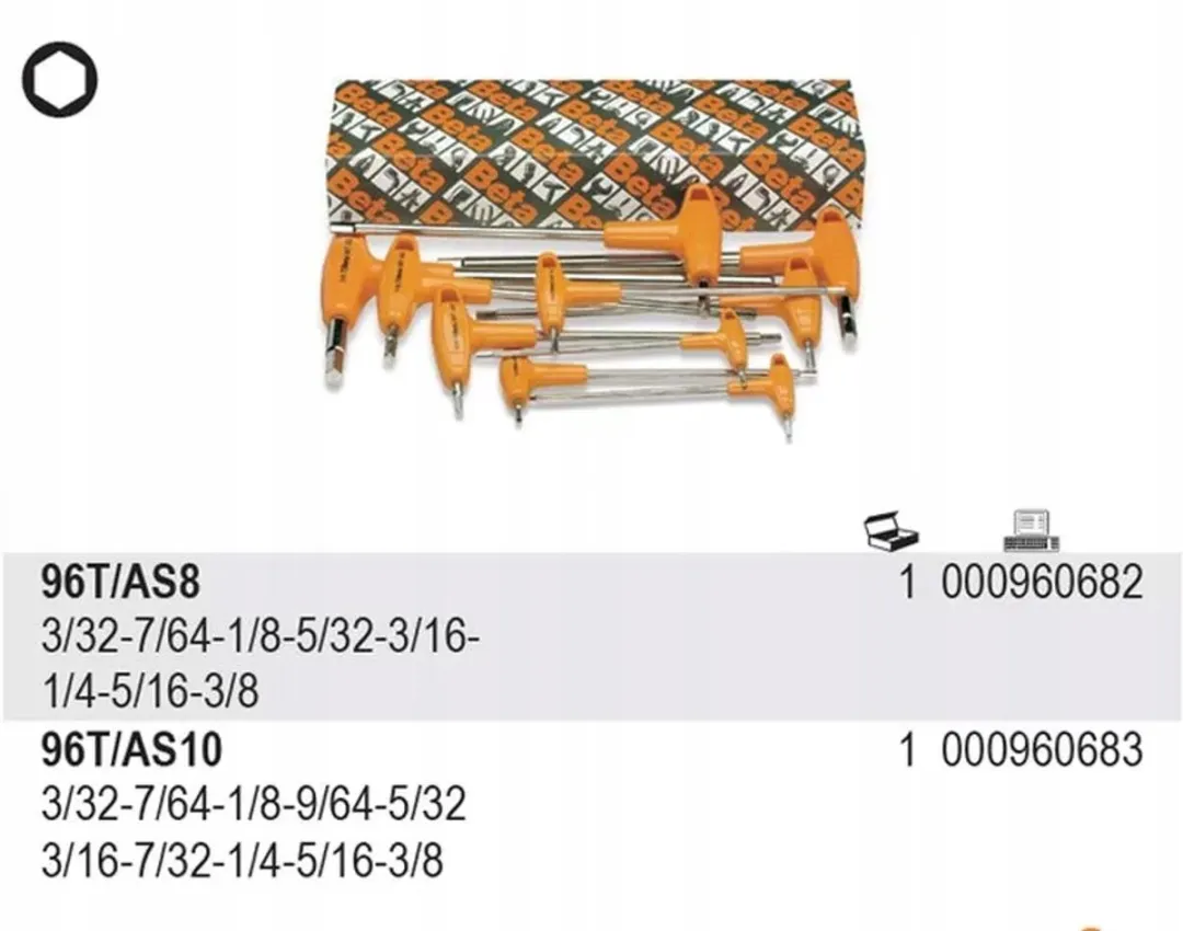 Beta Inbussleutel met handvat 9/64 inch
