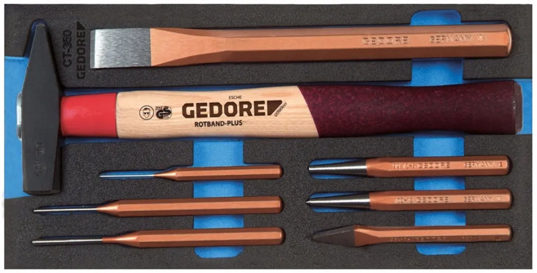 Gedore Metaalbeitel & Stempel Set 1500 CT1-350