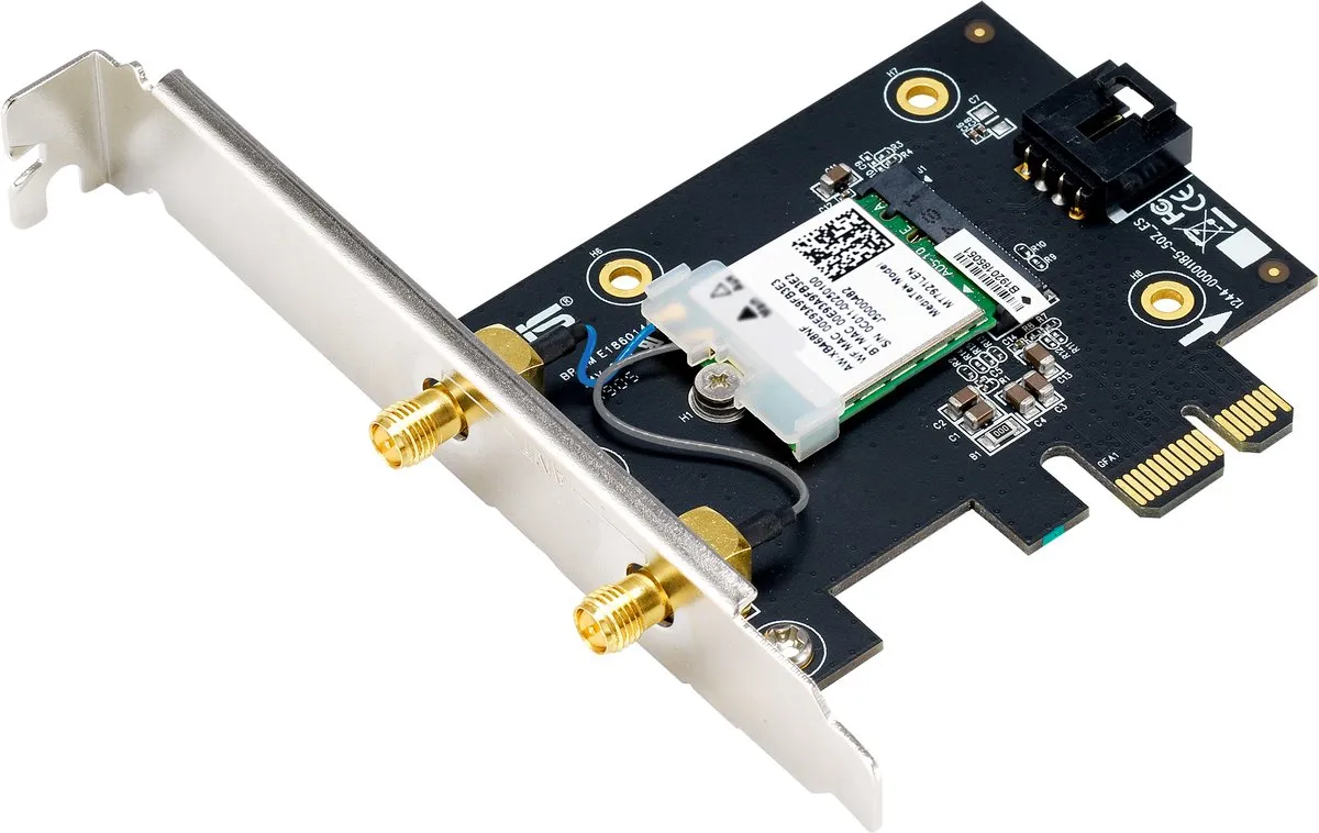 ASUS BE6500 - PCIe Netwerkadapter - 802.11a, 802.11bgn, 802.11ax, Wi-Fi 7
