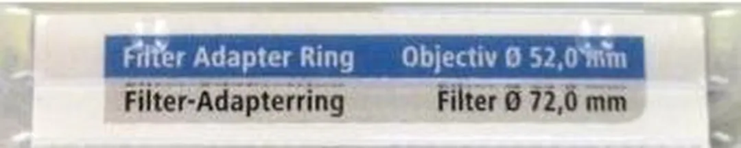 Hama Adapterring 52/72mm - Zwart