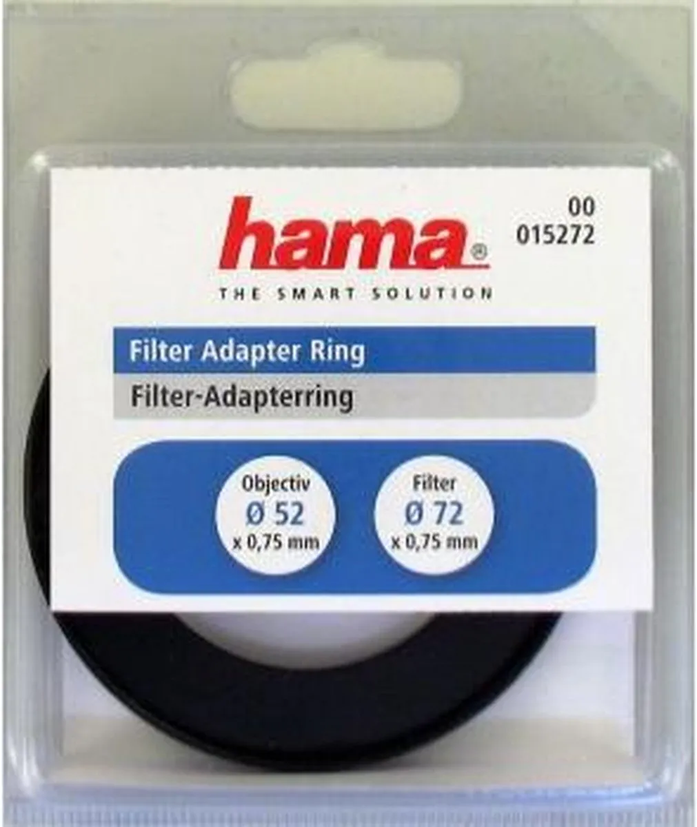 Hama Adapterring 52/72mm - Zwart