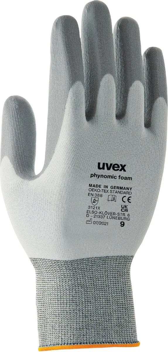 Uvex Phynomic Foam Handschoen Maat 9