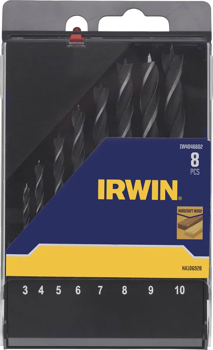 Irwin Houtspiraalboren Bradpoint Set 8-delig 3-10mm