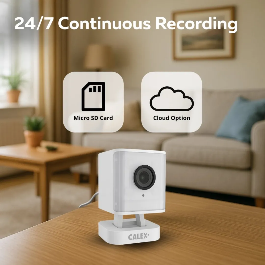Calex Smart Security Indoor Camera 2K Wit - Duopack