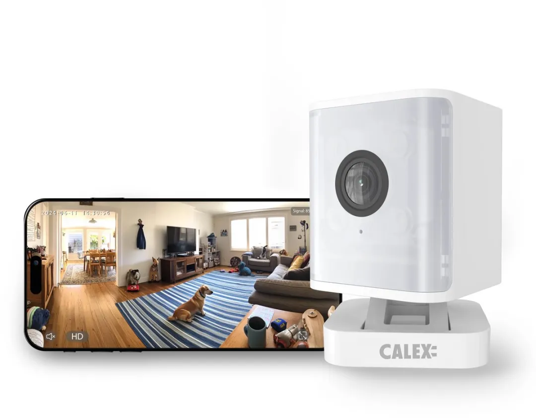 Calex Smart Security Indoor Camera 2K Wit - Duopack