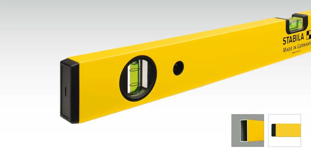 Stabila Type 70 Waterpas 30cm - 2 Libellen - Geel