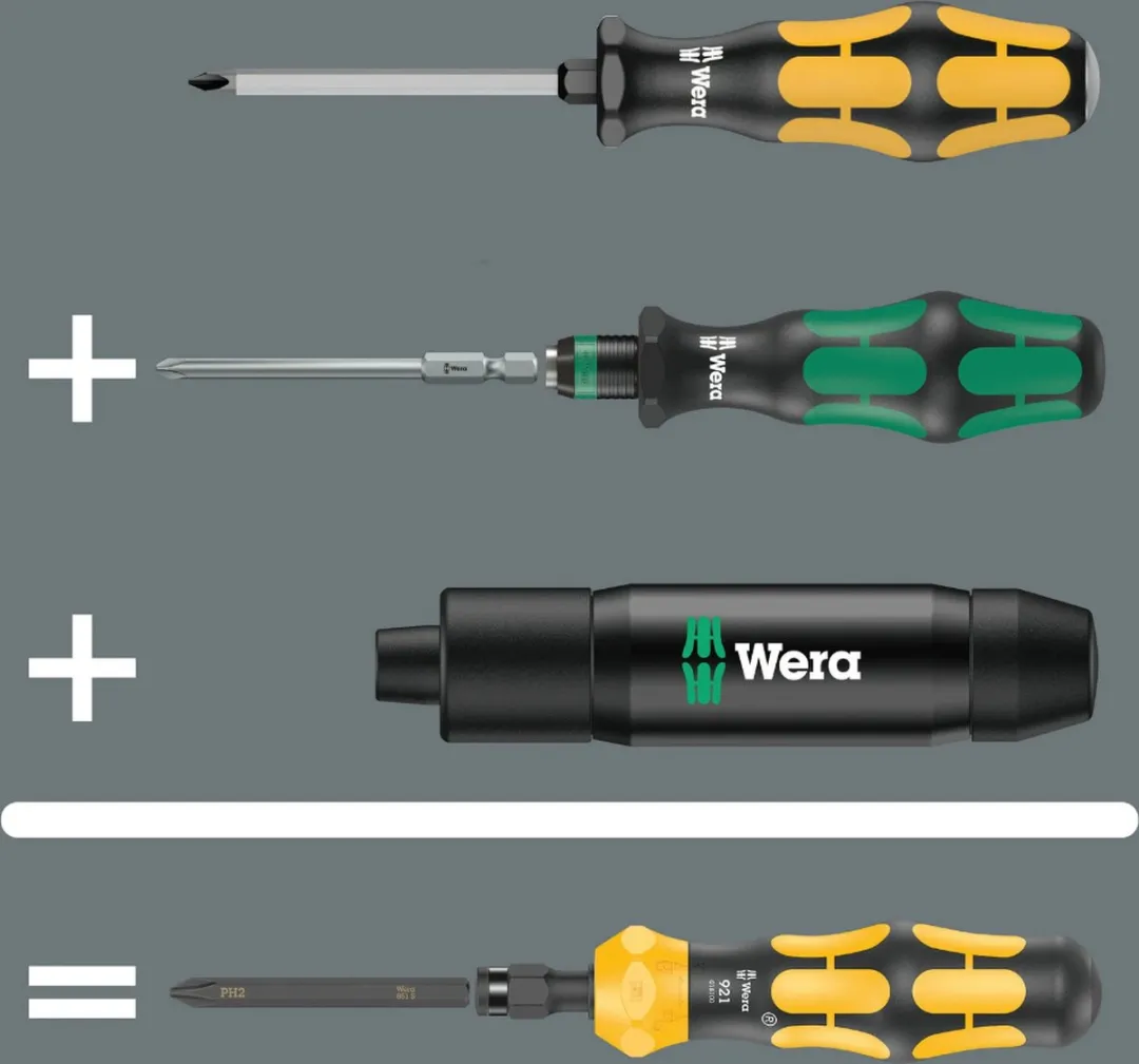 Wera Kraftform Kompakt 900 Set 1/4 Bitschroevendraaier - afbeelding 6 van 6