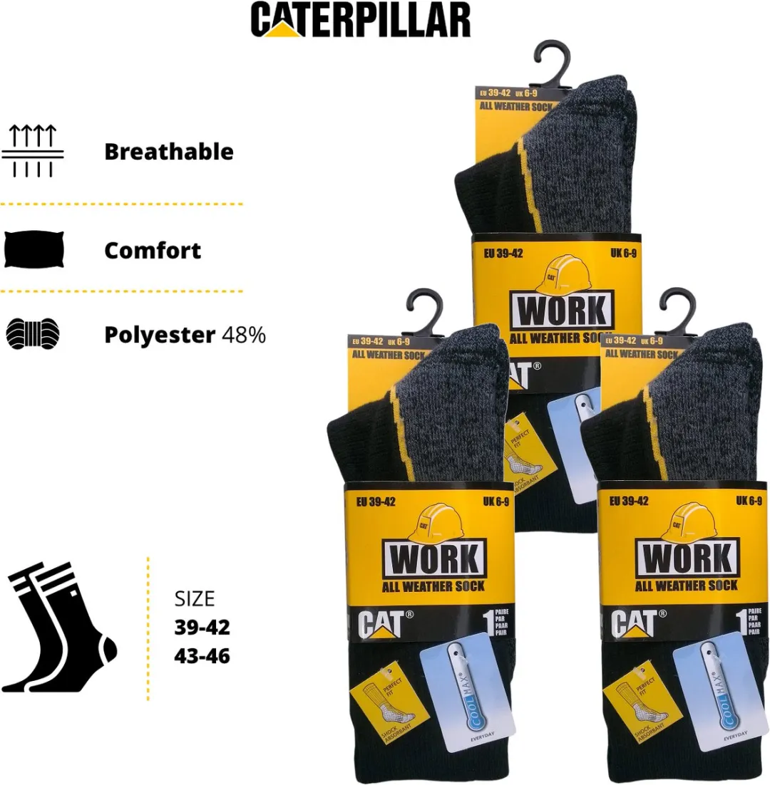 Caterpillar All Weather Werksokken Heren 3 Paar - 43-46