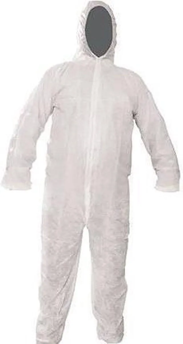 Silverline Overall Wegwerp XL - Wit