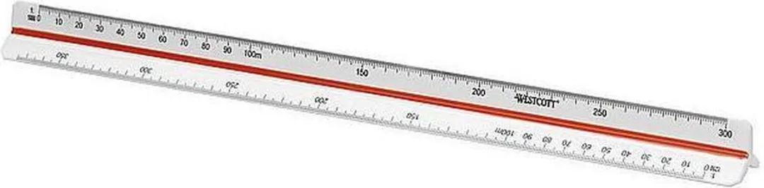 Westcott Schaalstok AC-E10160 - 30cm - Wit