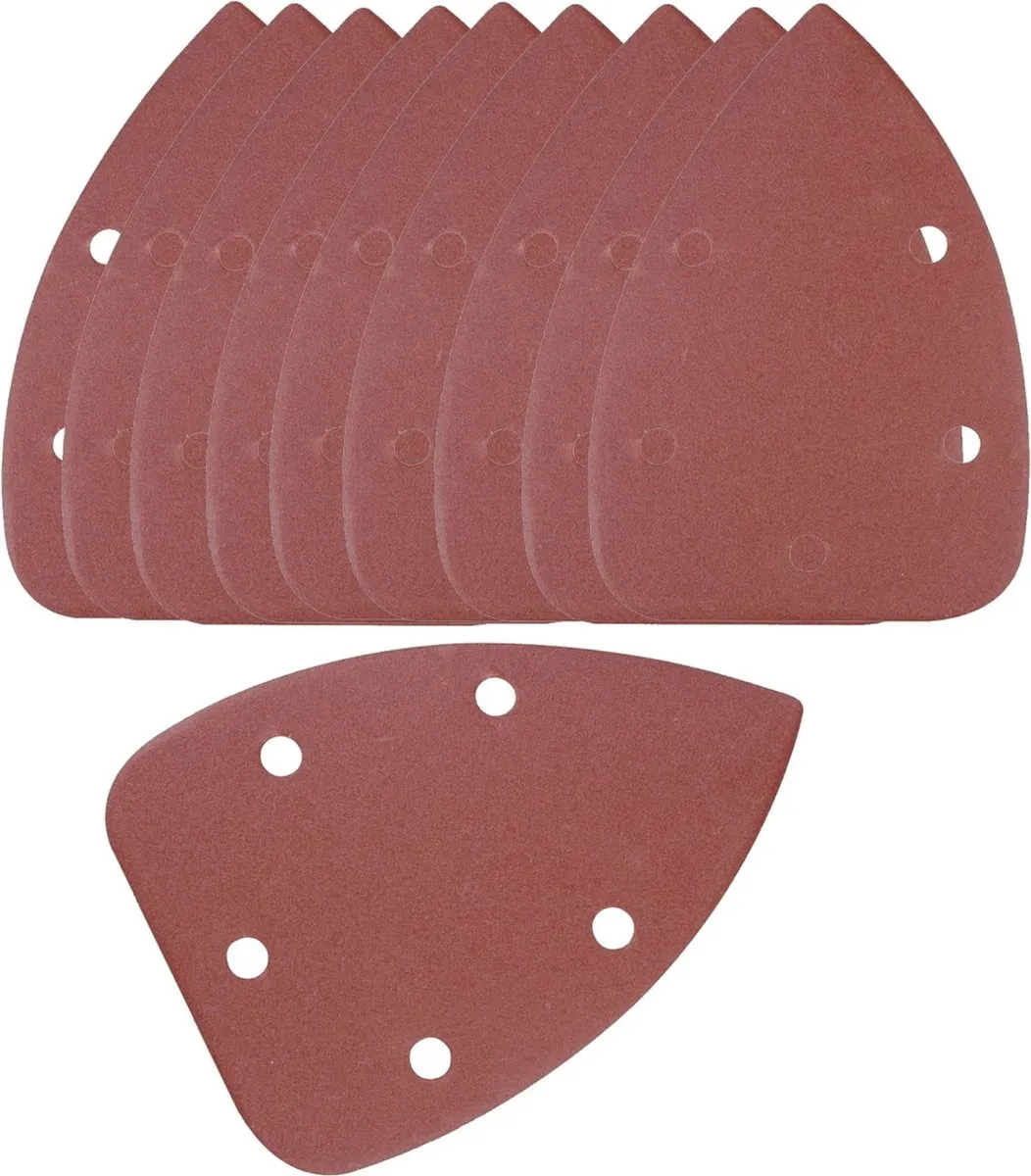 Silverline Delta Schuurvellen 140mm Korrel 60 - 10 Stuks