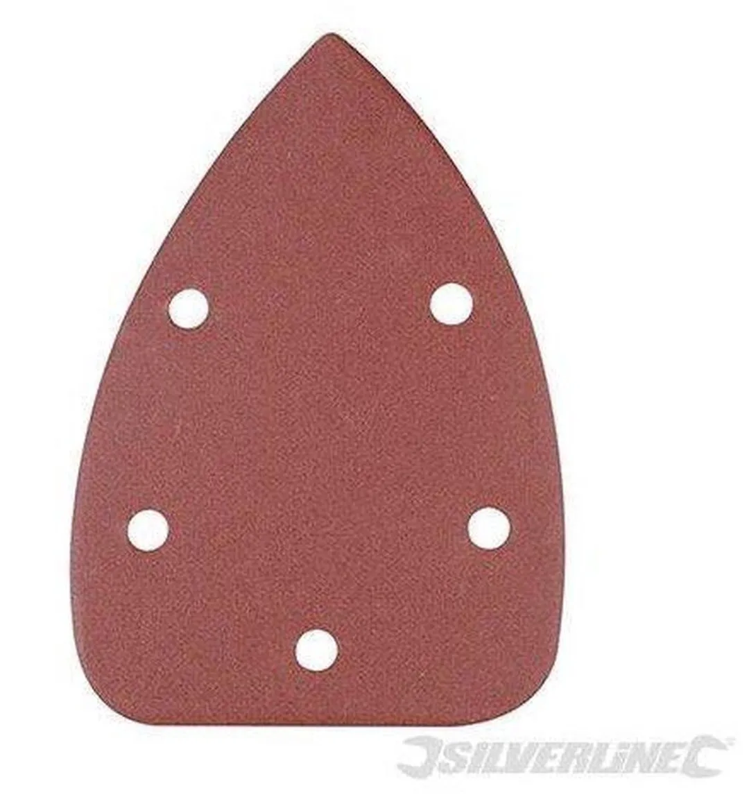 Silverline Delta Schuurvellen 140mm Korrel 60 - 10 Stuks