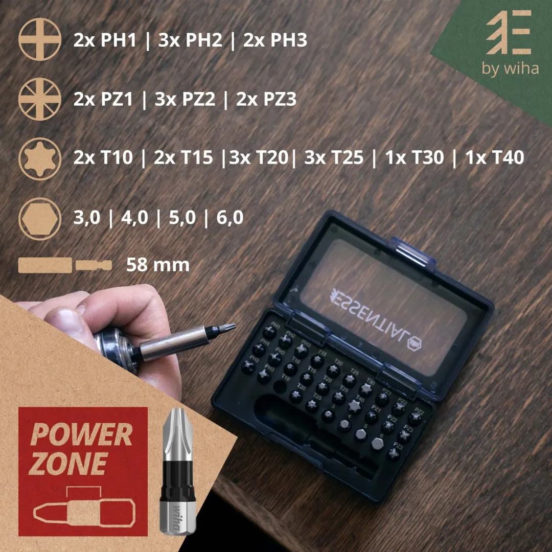 Wiha Essential Impact Bit Set 31-delig