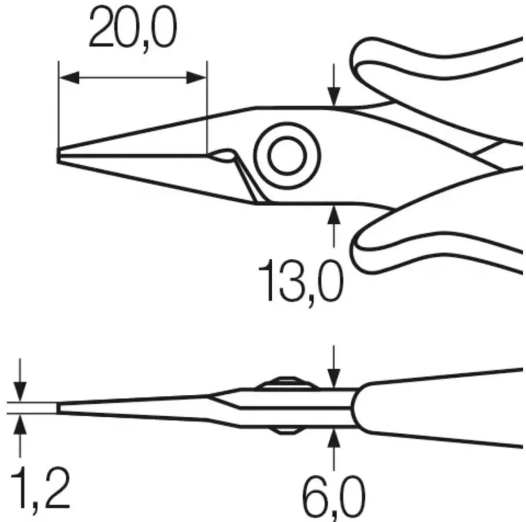 Wiha Puntbektang 26801 - Elektronisch
