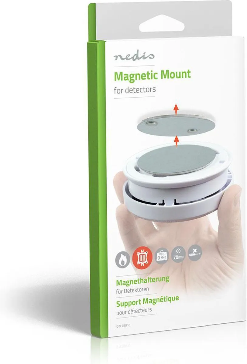 Nedis Magnetische Dectectorbeugel 70mm - Grijs