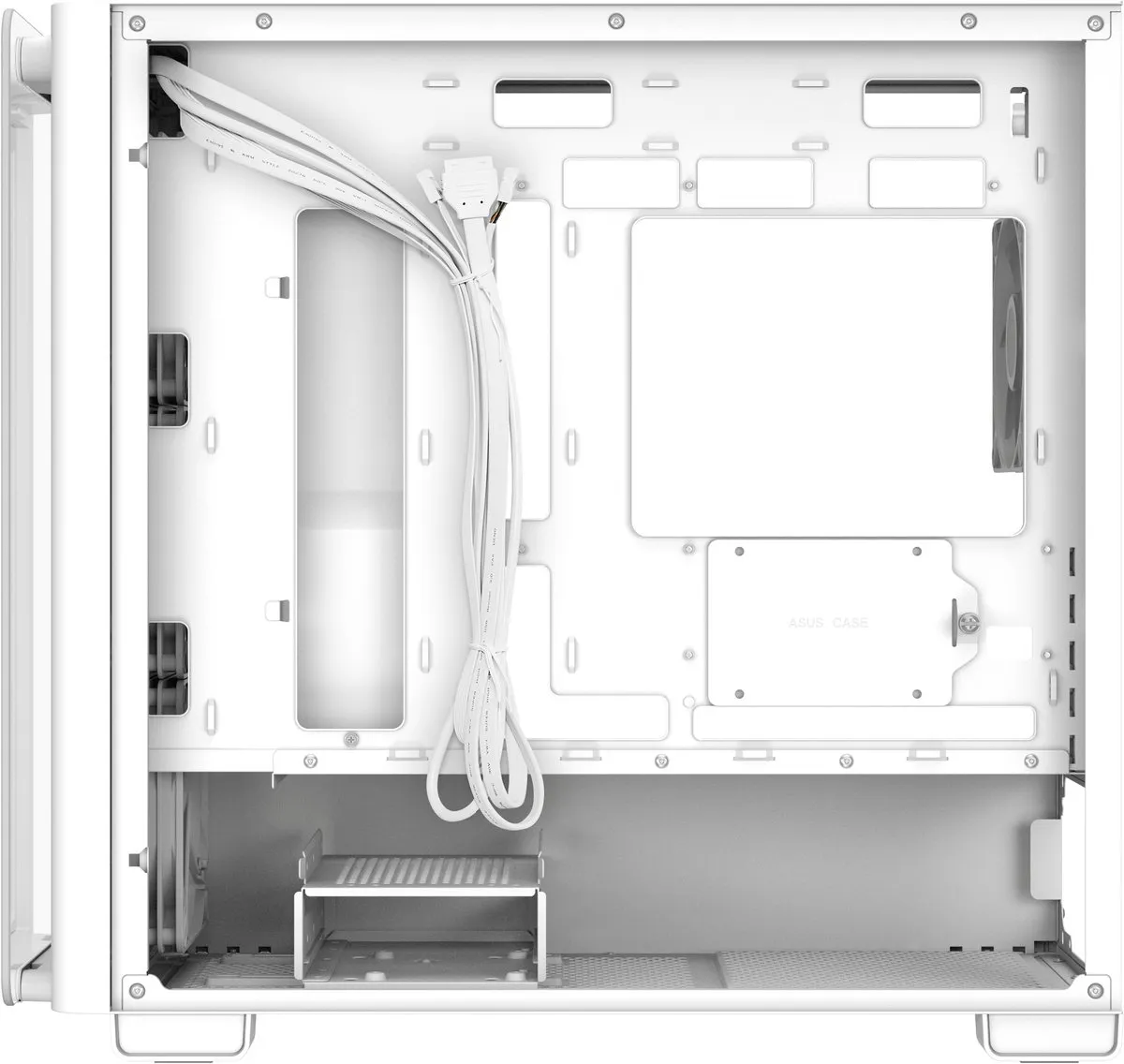ASUS A23 PLUS TG ARGB Wit - ATX Behuizing - 3x 2.5" / 2x 3.5" - afbeelding 6 van 6