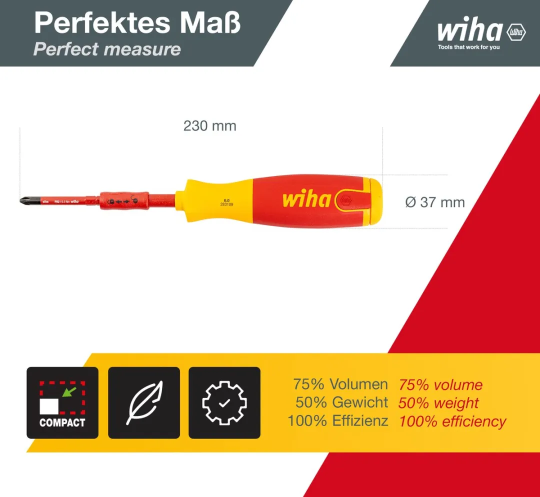 Wiha LiftUp electric Schroevendraaier 41234 - PZ - 6 Stuks