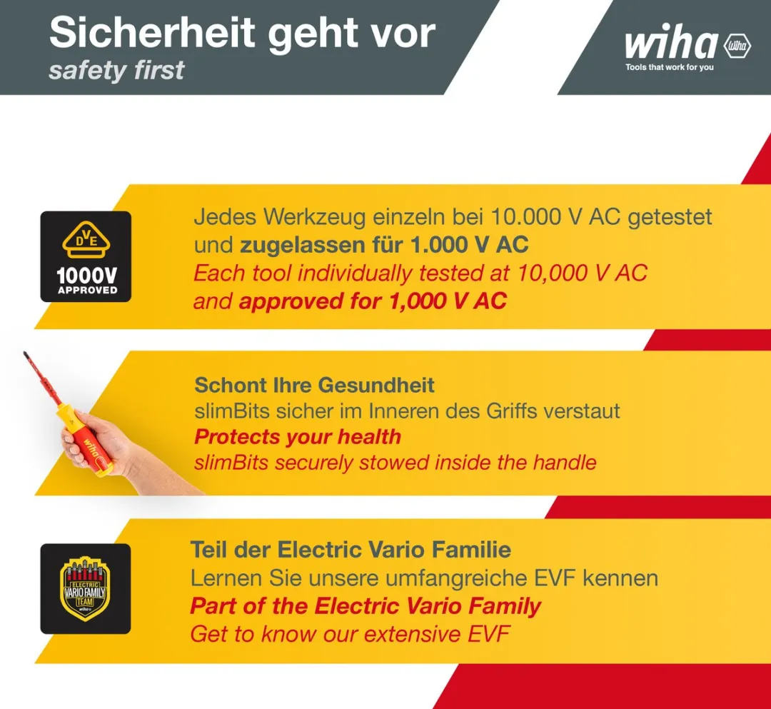 Wiha LiftUp electric Schroevendraaier 41234 - PZ - 6 Stuks