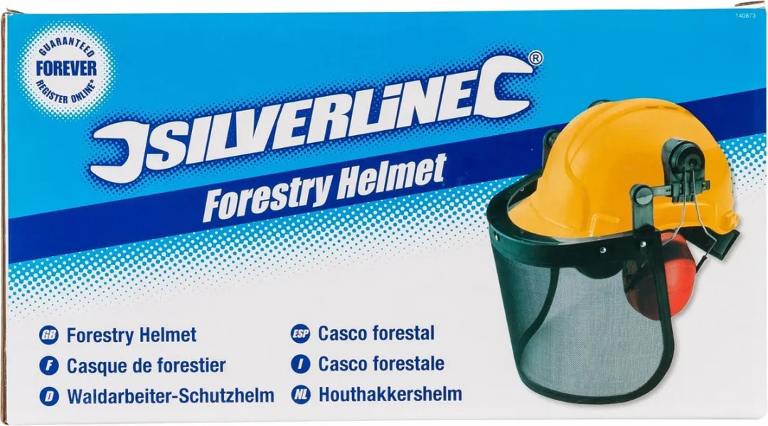 Silverline Houthakkershelm - 21 dB - Geel