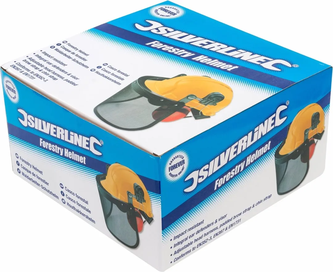 Silverline Houthakkershelm - 21 dB - Geel