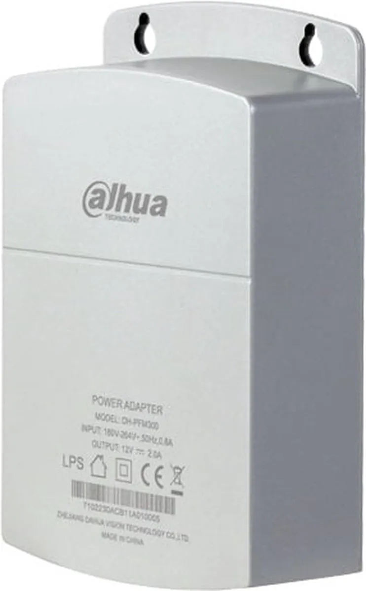 Dahua PFM300 Voedingadapter 12V 2A - Grijs