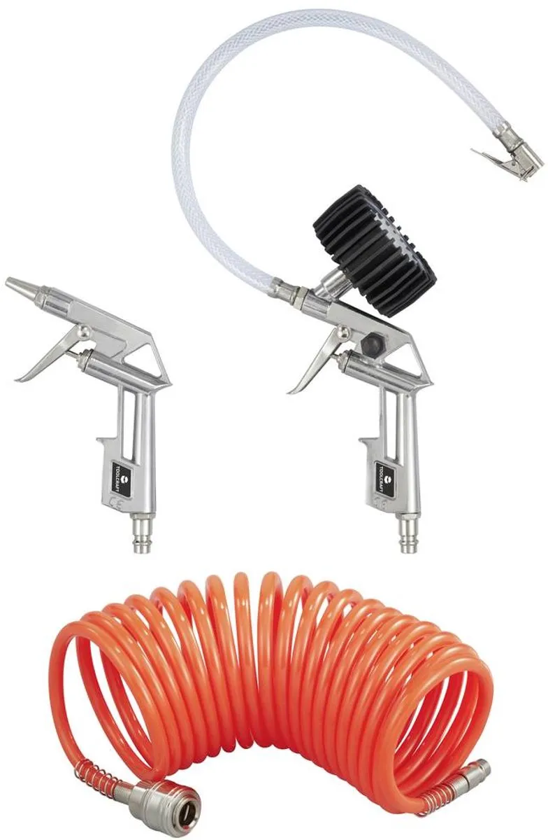 TOOLCRAFT Set pneumatisch gereedschap 12 bar