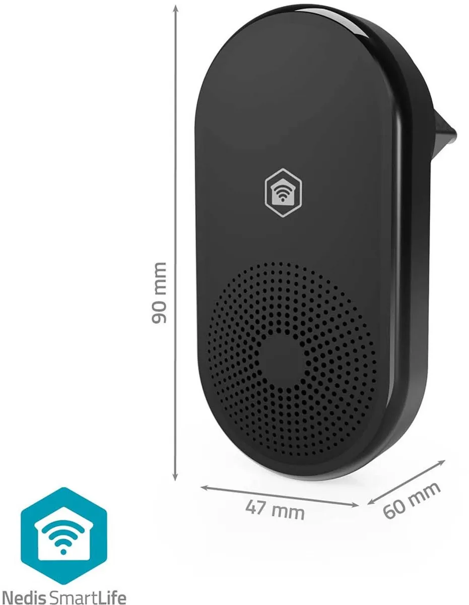 Nedis SmartLife Gong RF 433MHz - 55 Melodieën - Zwart