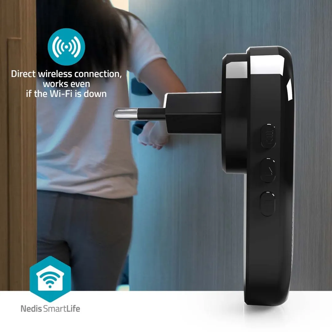 Nedis SmartLife Gong RF 433MHz - 55 Melodieën - Zwart