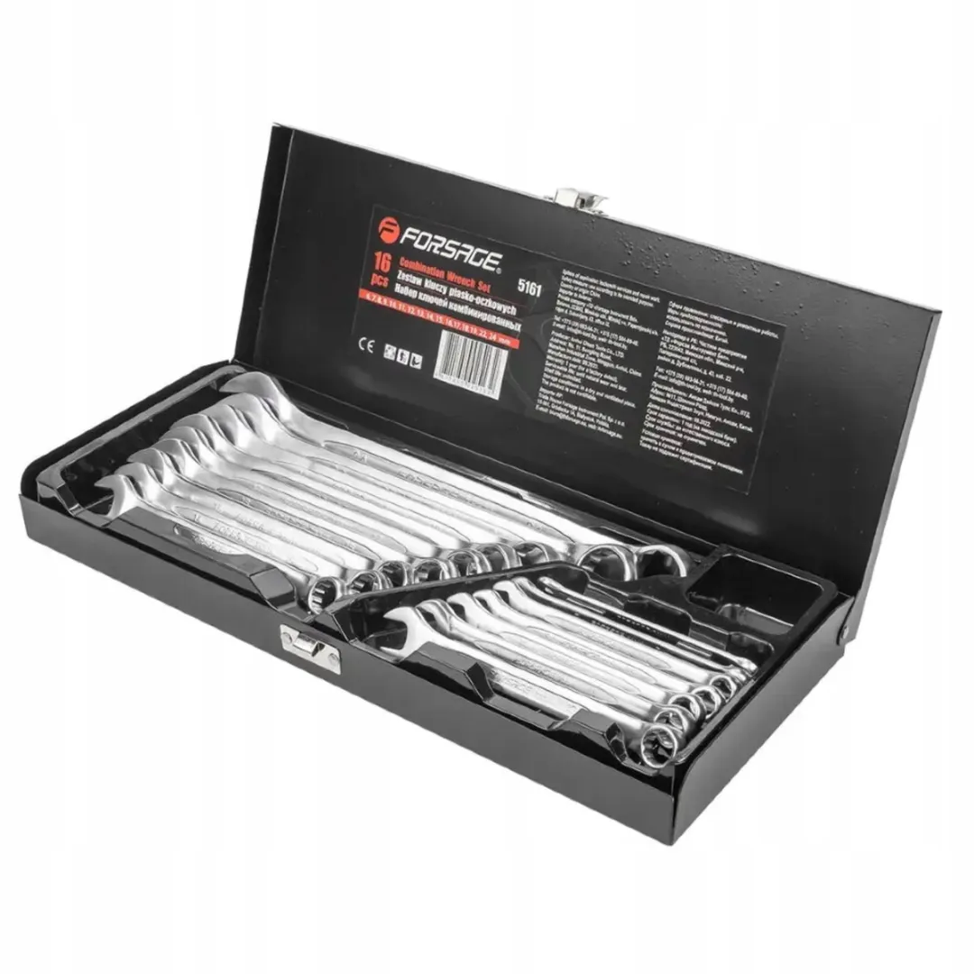 Forsage F-5161 Dopsleutelset 16 Stuks - CR-V Staal