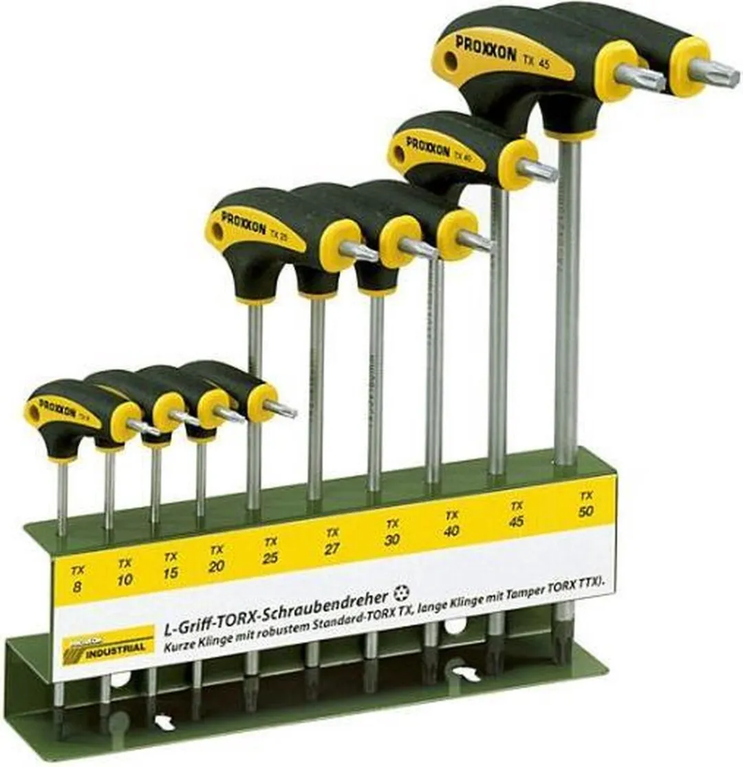 Proxxon Industrial BO L-hantag Schroevendraaierset 10-delig TX