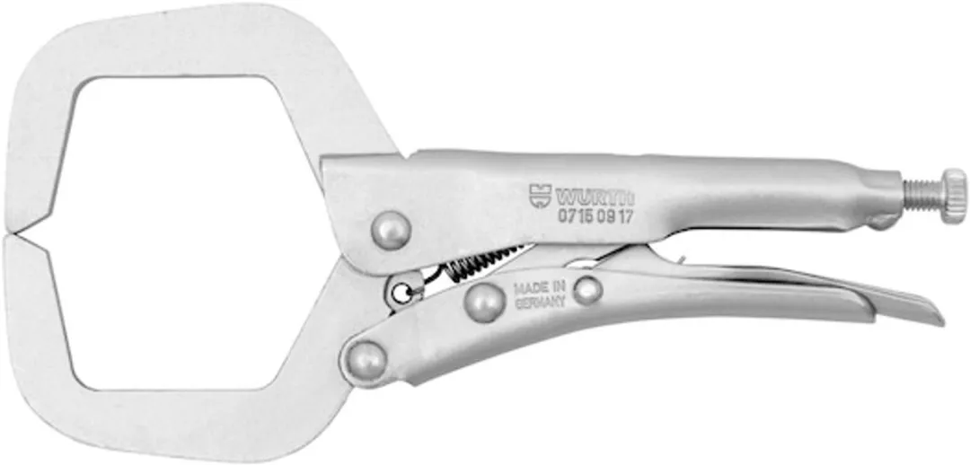 Würth Klemgriptang C-type - Zilver