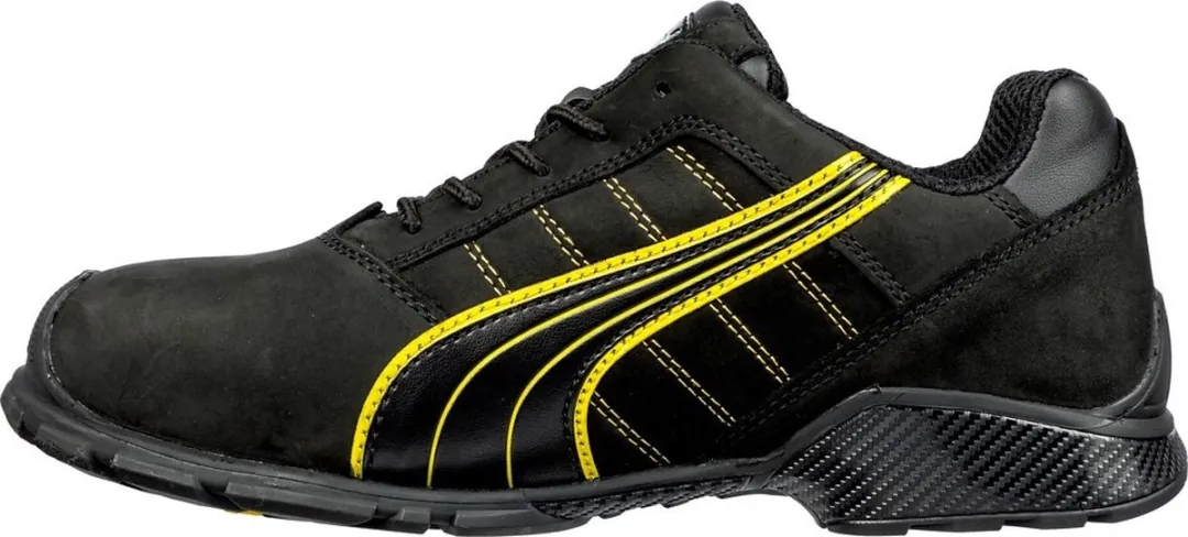 PUMA Safety Amsterdam Low S3 - Zwart/Geel 42