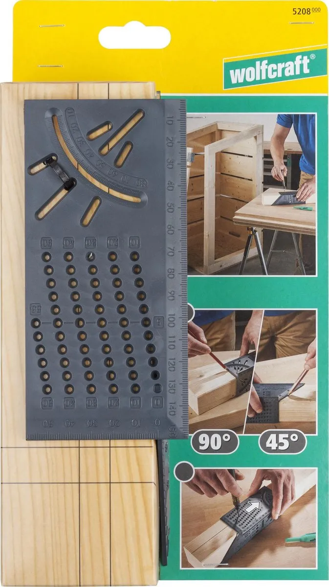 Wolfcraft 3D Verstekhaak 5208000 - Grijs