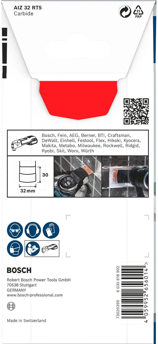 Bosch Professional PRO AIZ 32 RT5 Multifunctioneel Zaagblad 32mm - Starlock