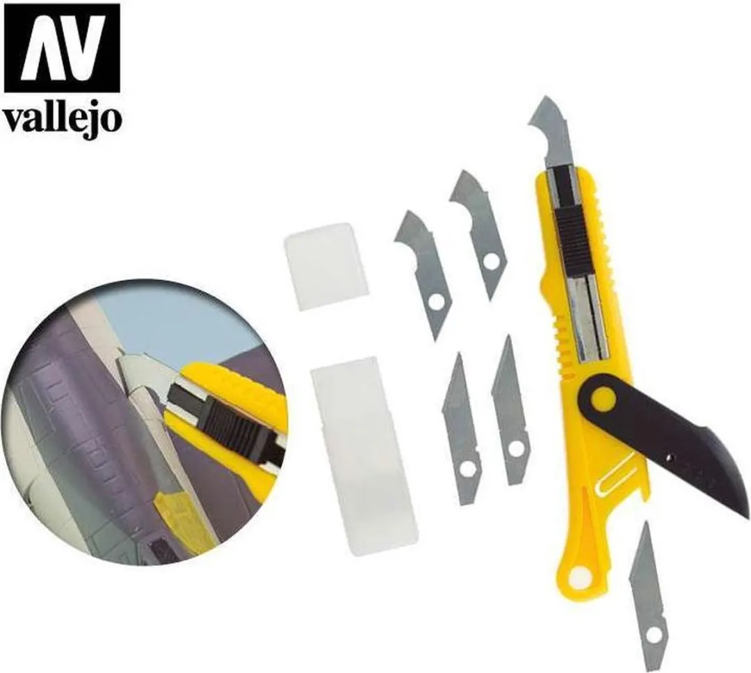 Vallejo Klustang T06012 Gereedschap - 5 Mesjes - Multicolor