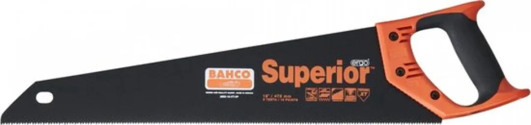 Bahco Handzaag ERGO Superior 475mm 19" - 9/10T - Kunststof - afbeelding 6 van 6