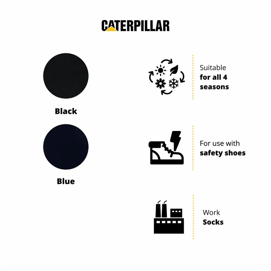 Caterpillar Executive Werksokken 12 Paar - Katoen - Zwart 39-42
