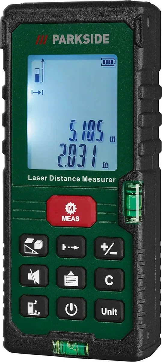 Parkside Laser Afstandsmeter - 2 Batterijen