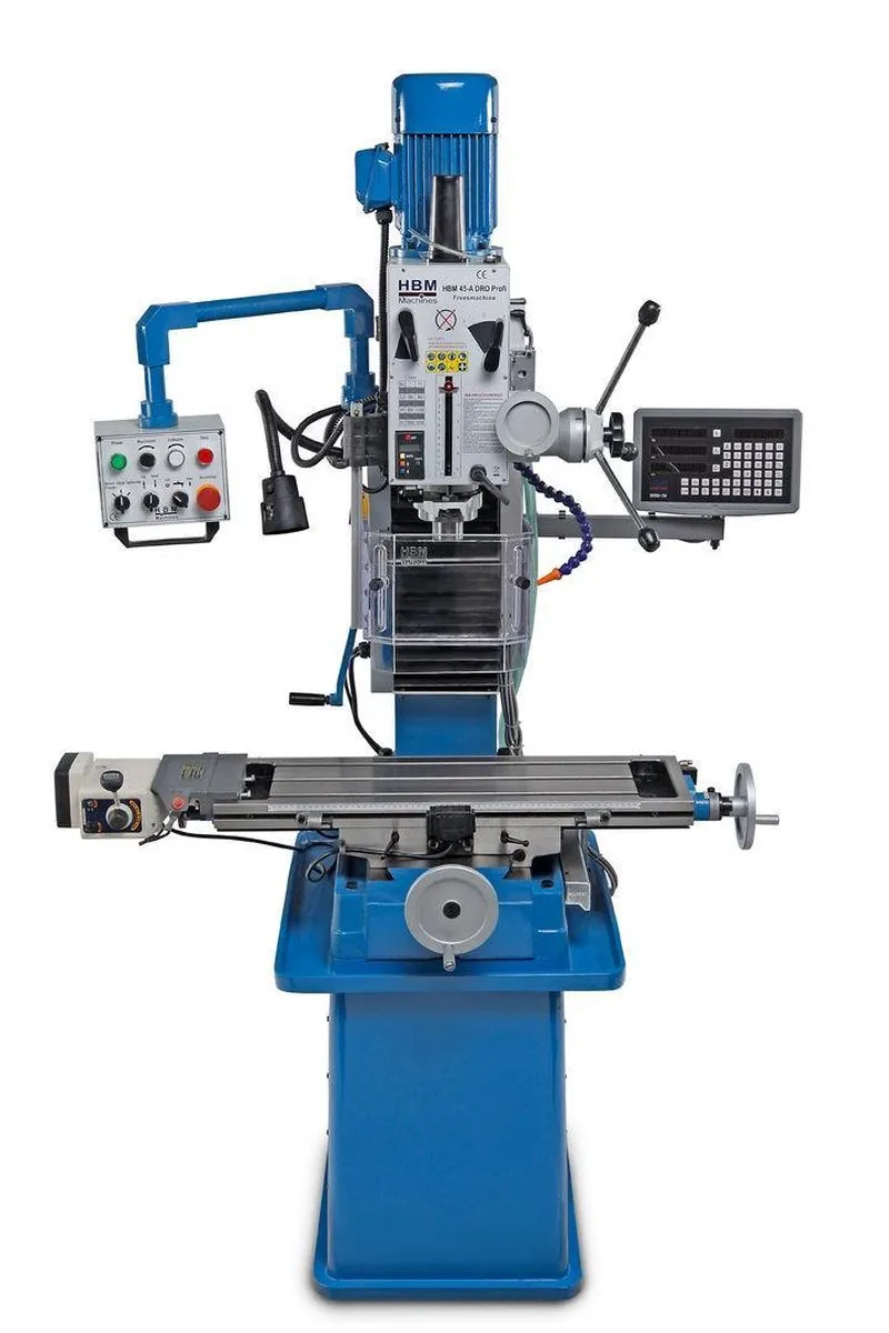 HBM 45 Profi DRO Freesmachine 400V