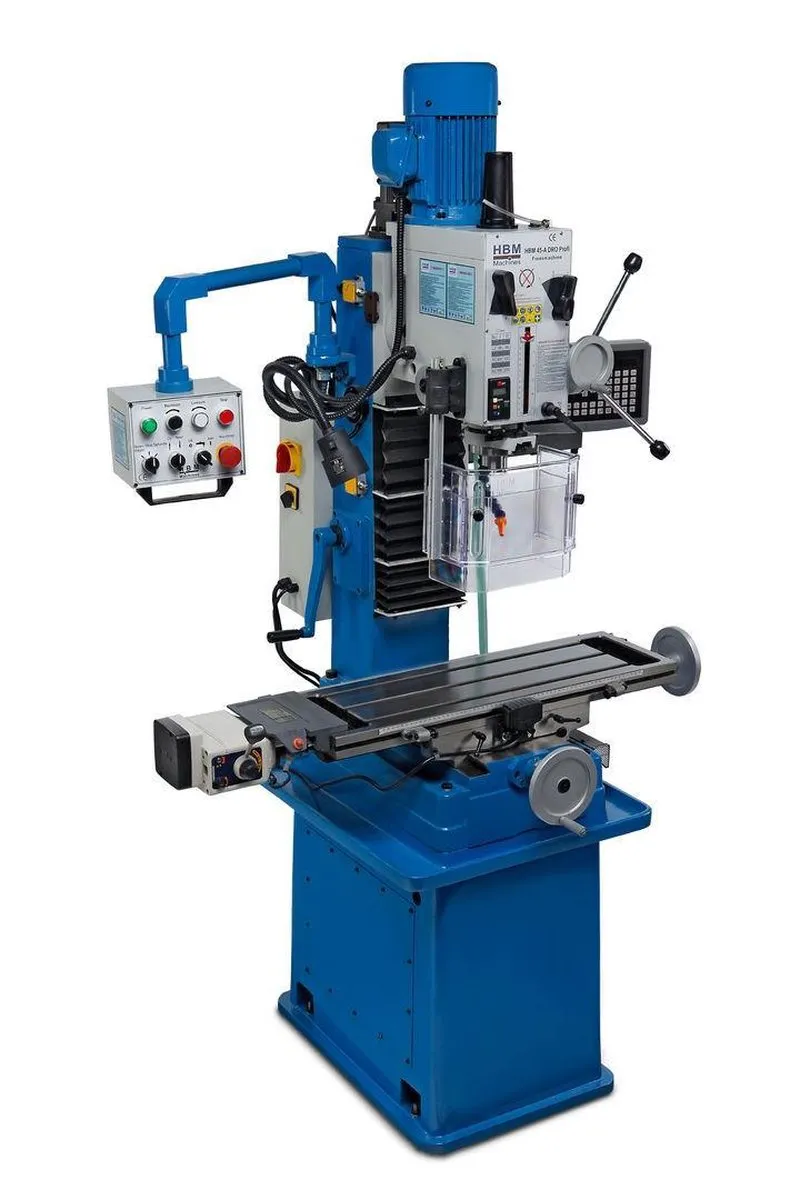 HBM 45 Profi DRO Freesmachine 400V