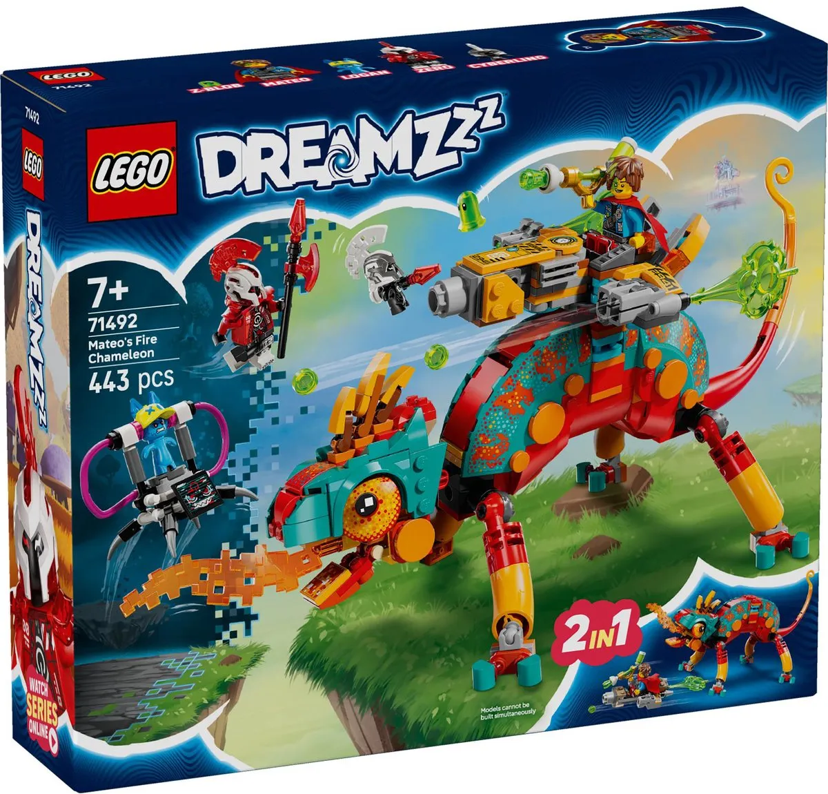 LEGO DreamZzz Mateo's Vuurkameleon 71492 - 443 Stukken