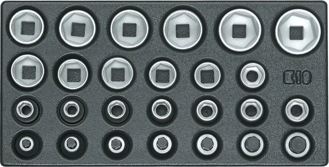 Gedore Dopsleutelset 1/2" - 6-kantig - 10-32mm - afbeelding 2 van 3