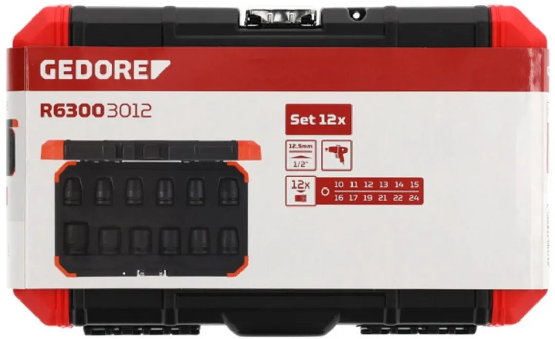 Gedore RED R63003012 Kracht-dopsleutelinzetset 3300574