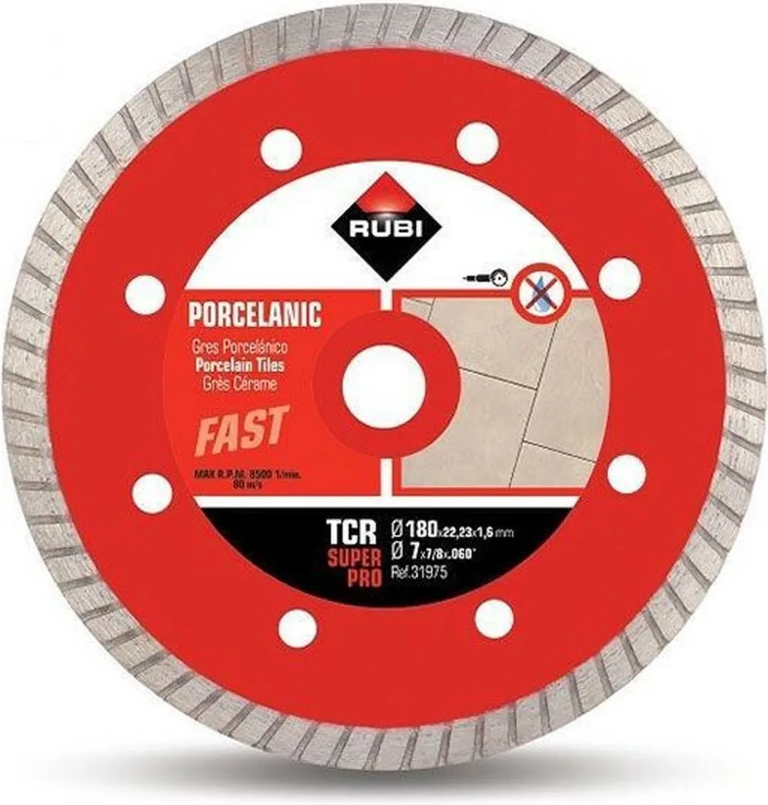 Rubi TCR 180 Superpro Diamantschijf 180mm