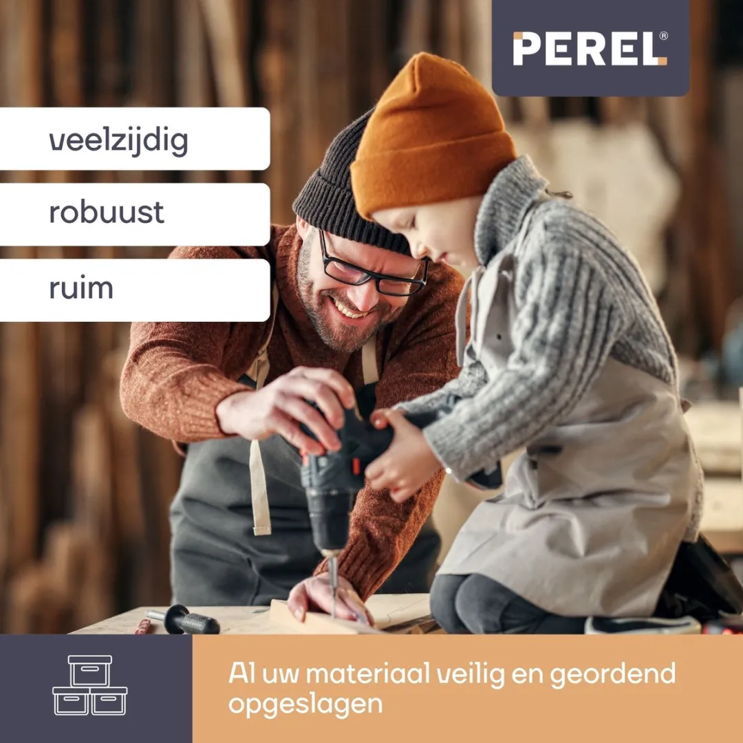 Perel Gereedschapskoffer OM22M - 564x310x310mm - Zwart/Geel