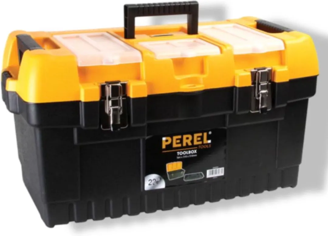 Perel Gereedschapskoffer OM22M - 564x310x310mm - Zwart/Geel