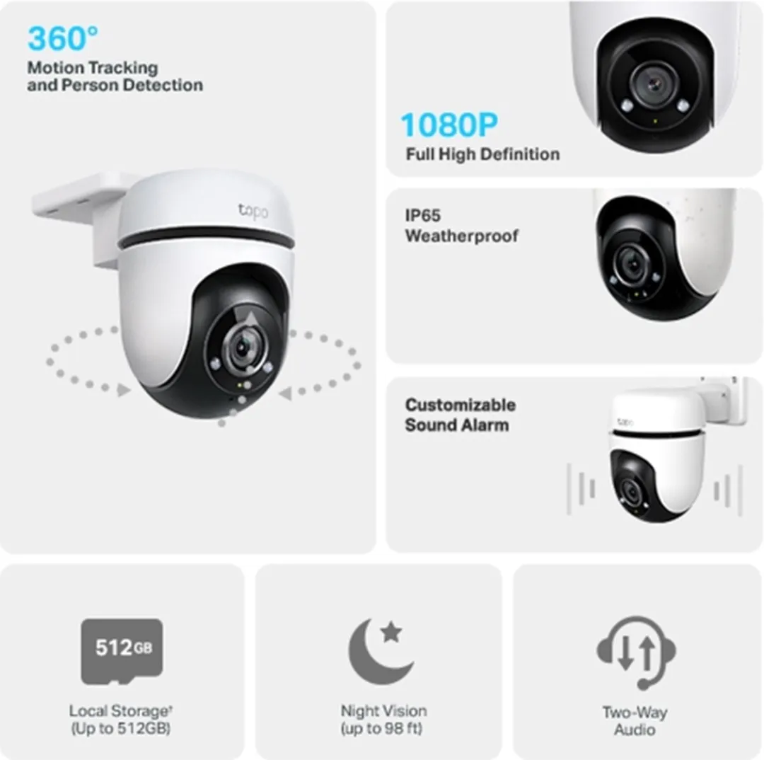 TP-Link Tapo C500 Beveiligingscamera - Full HD - IP65
